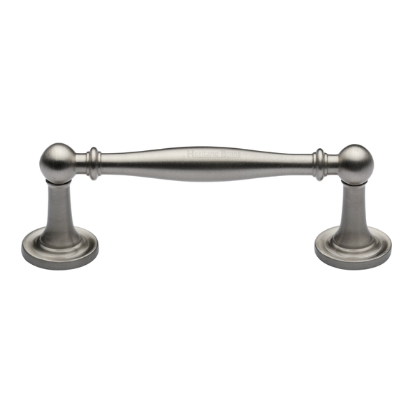 C2533 96-SN • 096 x 121 x 38mm • Satin Nickel • Heritage Brass Elegant Cabinet Pull Handle